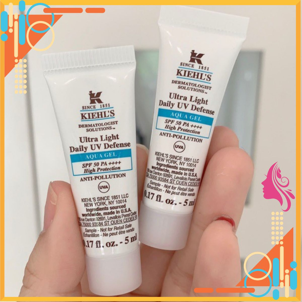 Kem chống nắng Kiehls Ultra light UV defence Aqua Gel 5ml