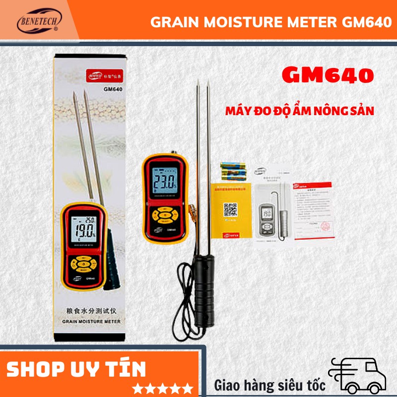 Máy đo độ ẩm nông sản Benetech GM640