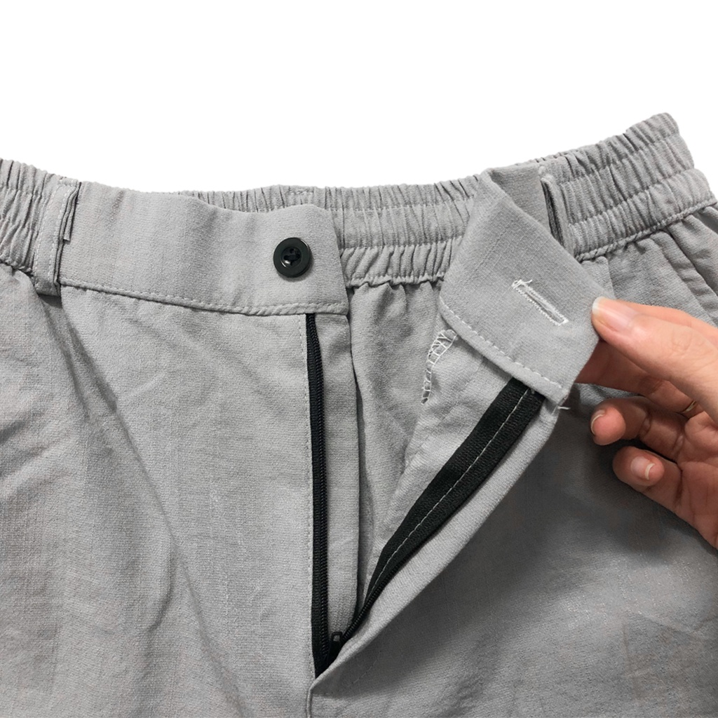 Quần đũi nam, quần short lửng ống rộng dáng thể thao mùa hè co giãn