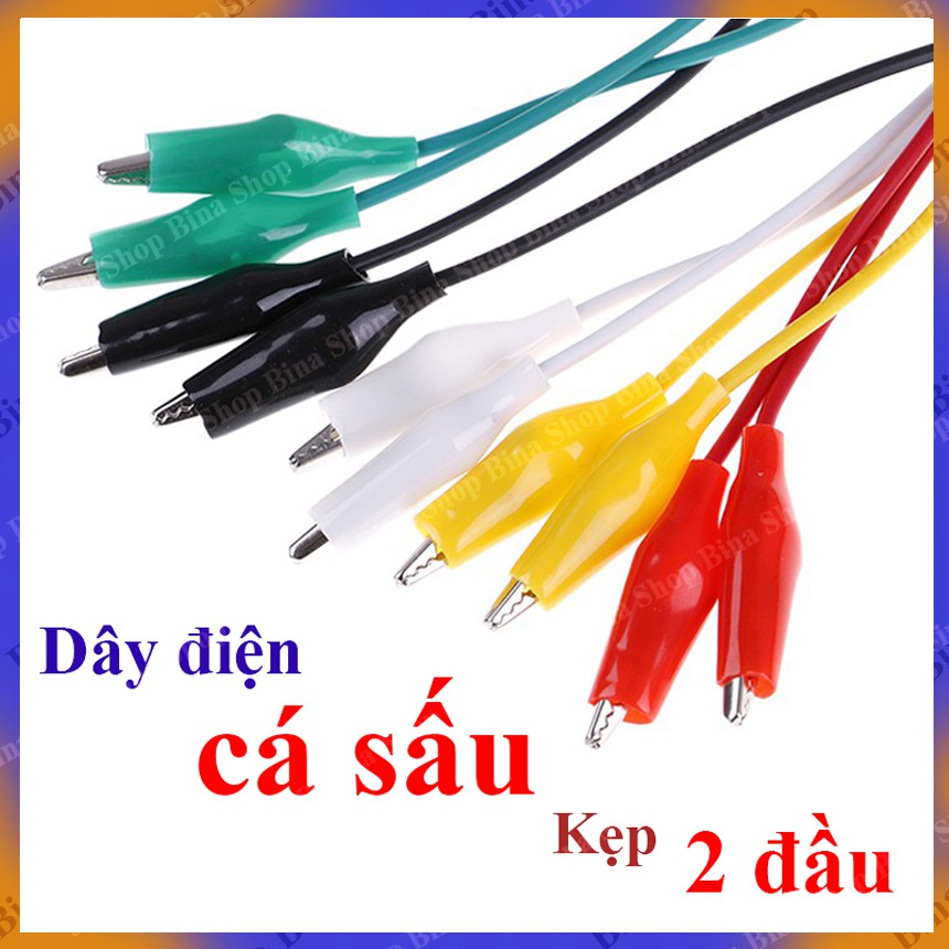 Dây Kẹp Cá Sấu 2 Đầu 45CM