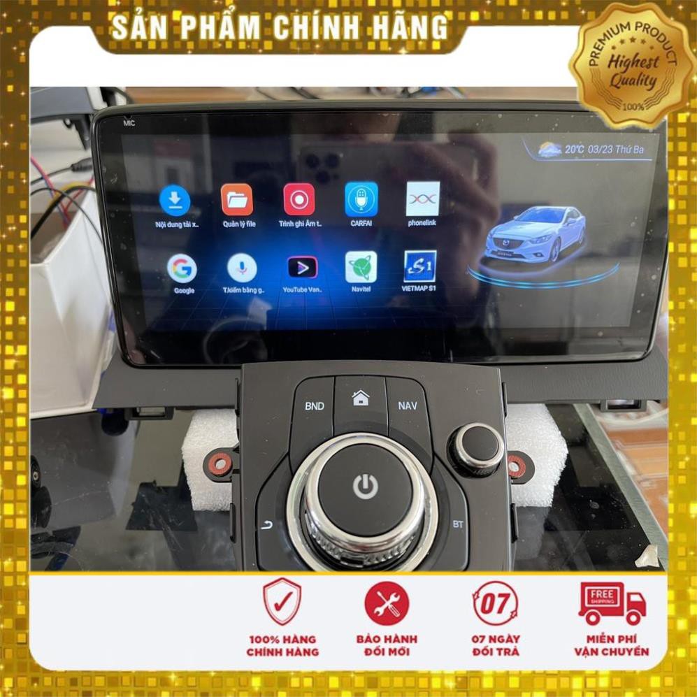 FREE SHIP - MÀN HÌNH ANDROID XE MAZDA 2, 3 , 6 RAM 2GB, ROM 32GB GẮN SIM 4G, CẢNH BÁO TỐC ĐỘ, RA LỆNH GIỌNG NÓI