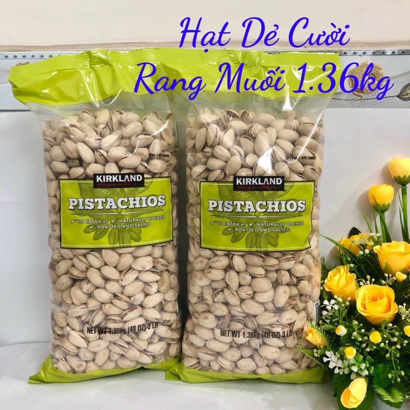 ❤️ Sale Xả Kho [Date 10/2021] Hạt dẻ cười Kirkland Pistachios 1.36kg Mỹ (Hạt dẻ rang muối)