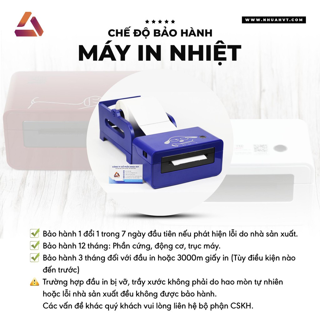 Máy in nhiệt, máy in đơn hàng NHỰA HVT HPRT N41 chính hãng