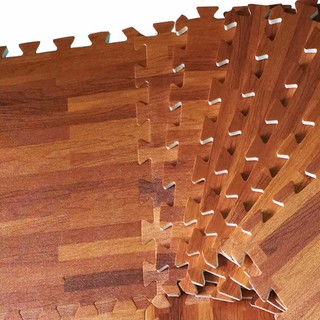 Bộ 4 Miếng Thảm xốp lót sàn vân gỗ không mùi dày 1cm dài rộng 60×60