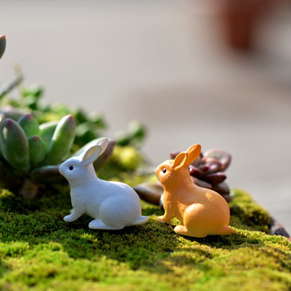 【SPP】Lovely Rabbit Miniature Landscape DIY Garden Decor Crafts Dollhouse Ornament