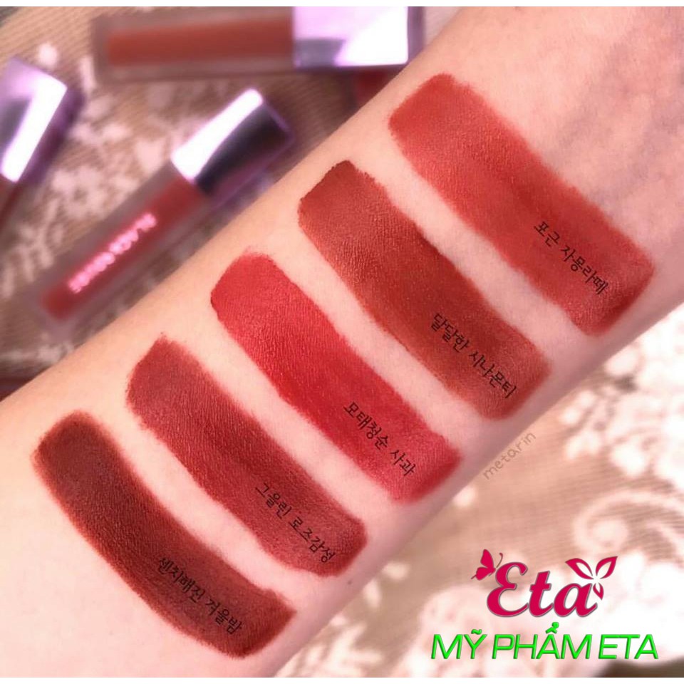 Son kem lì Black ROUGE Air Fit Velvet Tint siêu mịn siêu lì ver1-3 A01-A17 | BigBuy360 - bigbuy360.vn