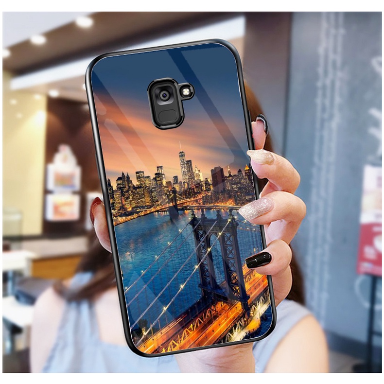Ốp Lưng SAMSUNG GALAXY A6, J6,A8, A8 PLUS Ốp kính bóng cao cấp mới nhất