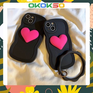Suitable for OPPO mobile phone case Reno7pro/reno6/7z/5 new cartoon wave edge hot girl rose red three-dimensional love anti-fall mobile phone case soft shell R17 couple models A53/A9 2020/F11/A3S