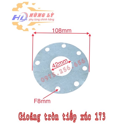 Gioăng tròn tiếp xúc 173 phụ tùng máy cày 173 phụ tùng Hùng Lỳ