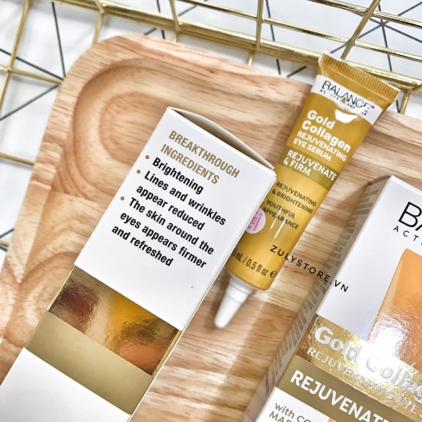 Kem Vàng Thâm Mắt Balance Active Formula Gold+ Collagen Rejuvenating Eye Serum 15ml