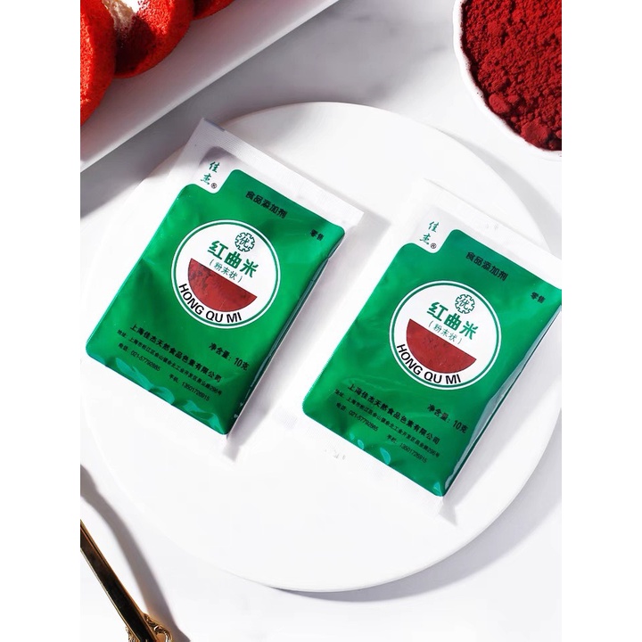 BỘT GẠO MEN ĐỎ HONG QU MI  GÓI 10GAM