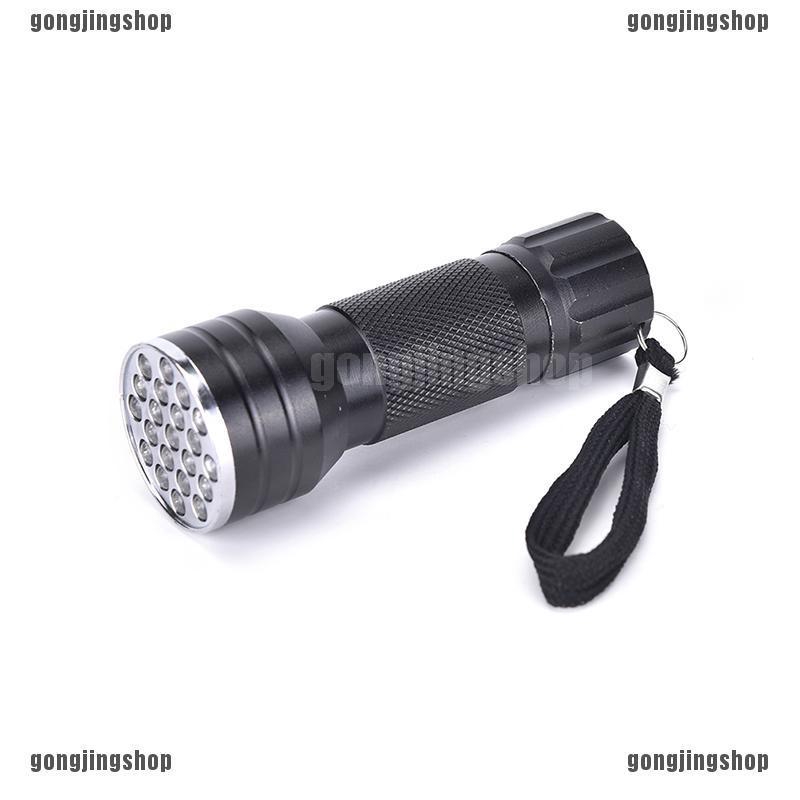 Đèn pin chiếu tia cực tím UV LED có đèn nền 21 bóng chất liệu nhôm