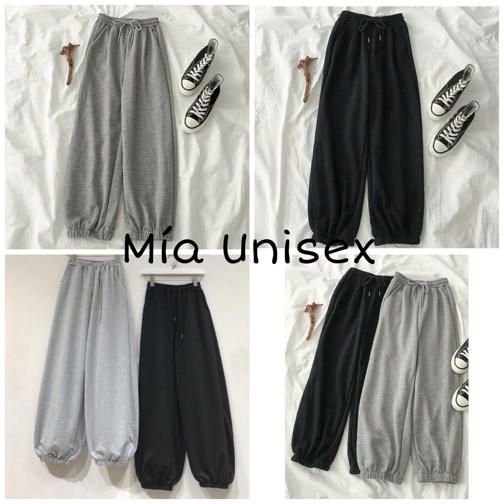 Quần Jogger Trơn Chun Ống - Mía Store