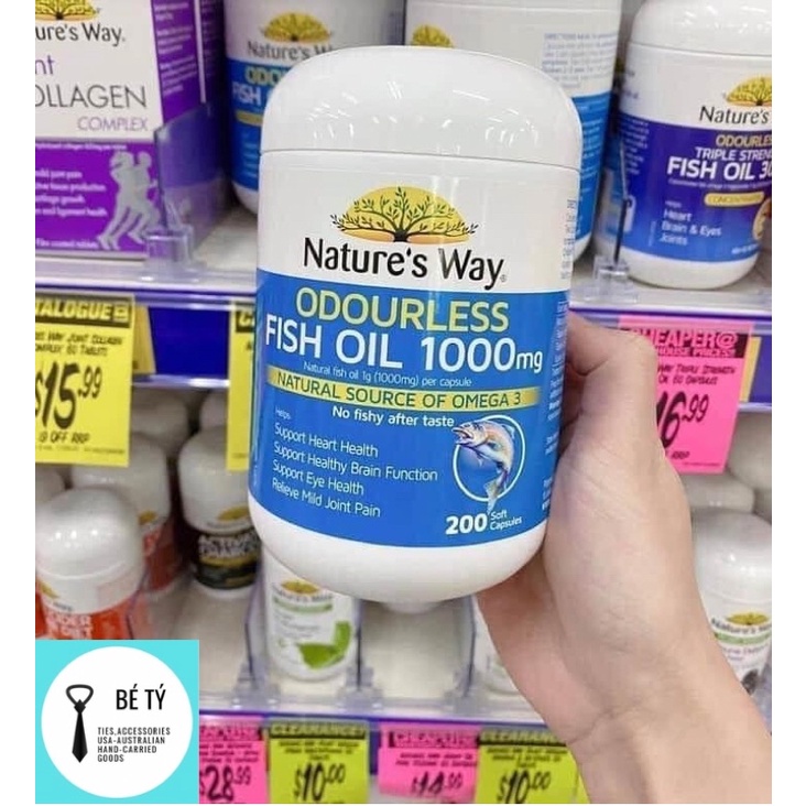 🐬🐬𝐃𝐚̂̀𝐮 𝐂𝐚́ 𝐍𝐚𝐭𝐮𝐫𝐞’𝐬 𝐖𝐚𝐲 𝐎𝐝𝐨𝐮𝐫𝐥𝐞𝐬𝐬 𝐅𝐢𝐬𝐡 𝐎𝐢𝐥 𝟏𝟎𝟎𝟎𝐦𝐠 𝟐𝟎𝟎 𝐕𝐢𝐞̂𝐧