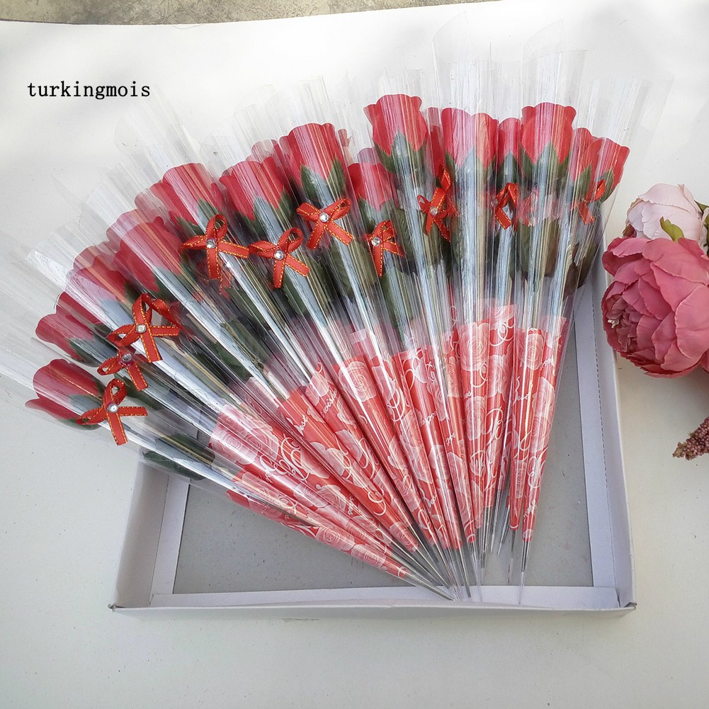 Set 10 Bông Hồng Sáp Làm Quà Tặng