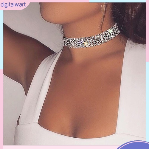 Vòng Cổ Choker Đính Đá Lấp Lánh Thời Trang Dành Cho Nữ