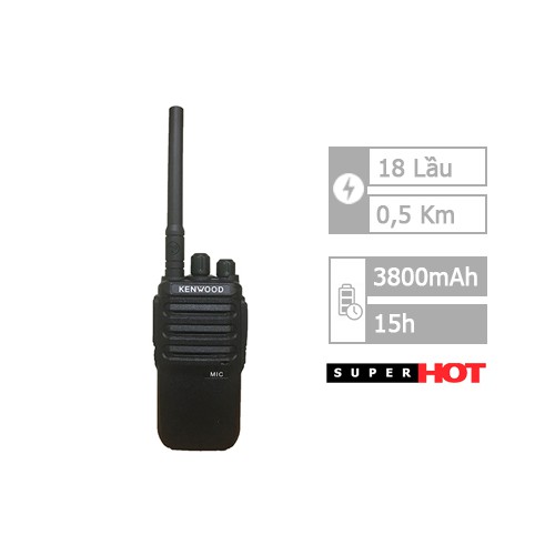 Máy bộ đàm Kenwood TK-U300 Siêu Bền Tặng kèm Tai nghe chuyên dụng