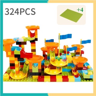 Bộ Đồ Chơi Lắp ráp máng trượt bi _ Loại gạch lớn Kèm Đế Ráp - Từ 240-320 chi tiết - Đồ Chơi Thông Minh