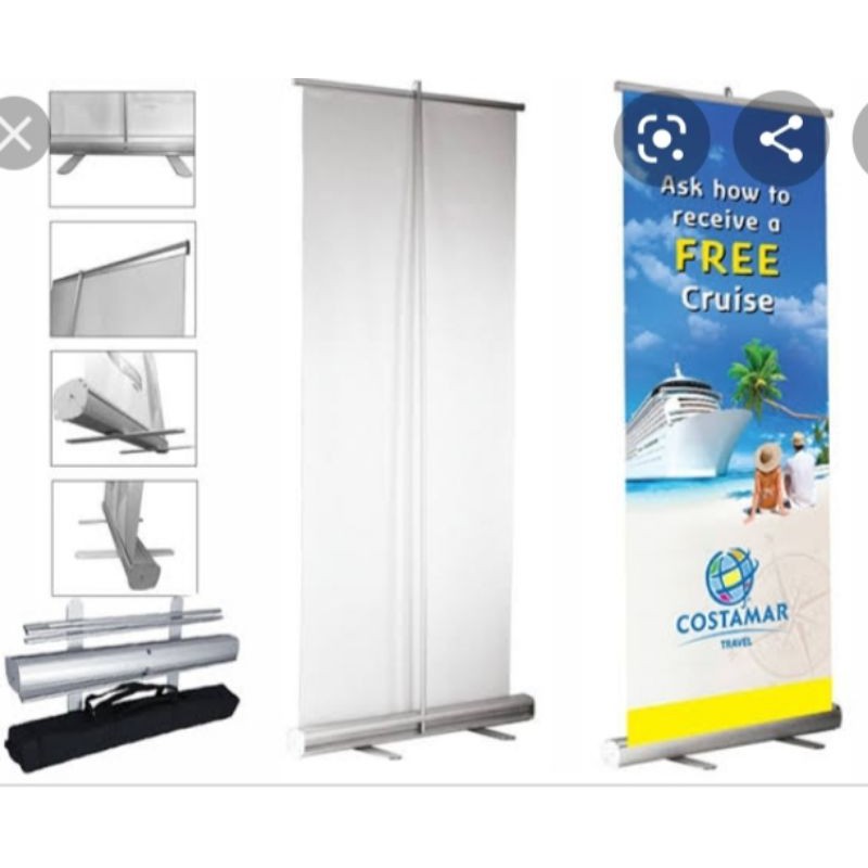 Roll Up Banner 60x160 / Frame Roll Up Banner Shopee Việt Nam