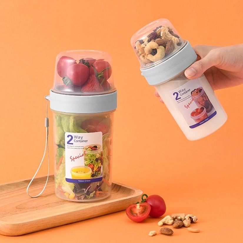 Hộp Bảo Quản Thực Phẩm, Lọ, Hũ Nhựa Trong Suốt 1500ml/2500 Nhiều Ngăn Đựng Gia Vị,Đồ Khô, Ngũ Cốc #HỘPĐỰNGTHỰCPHẨM