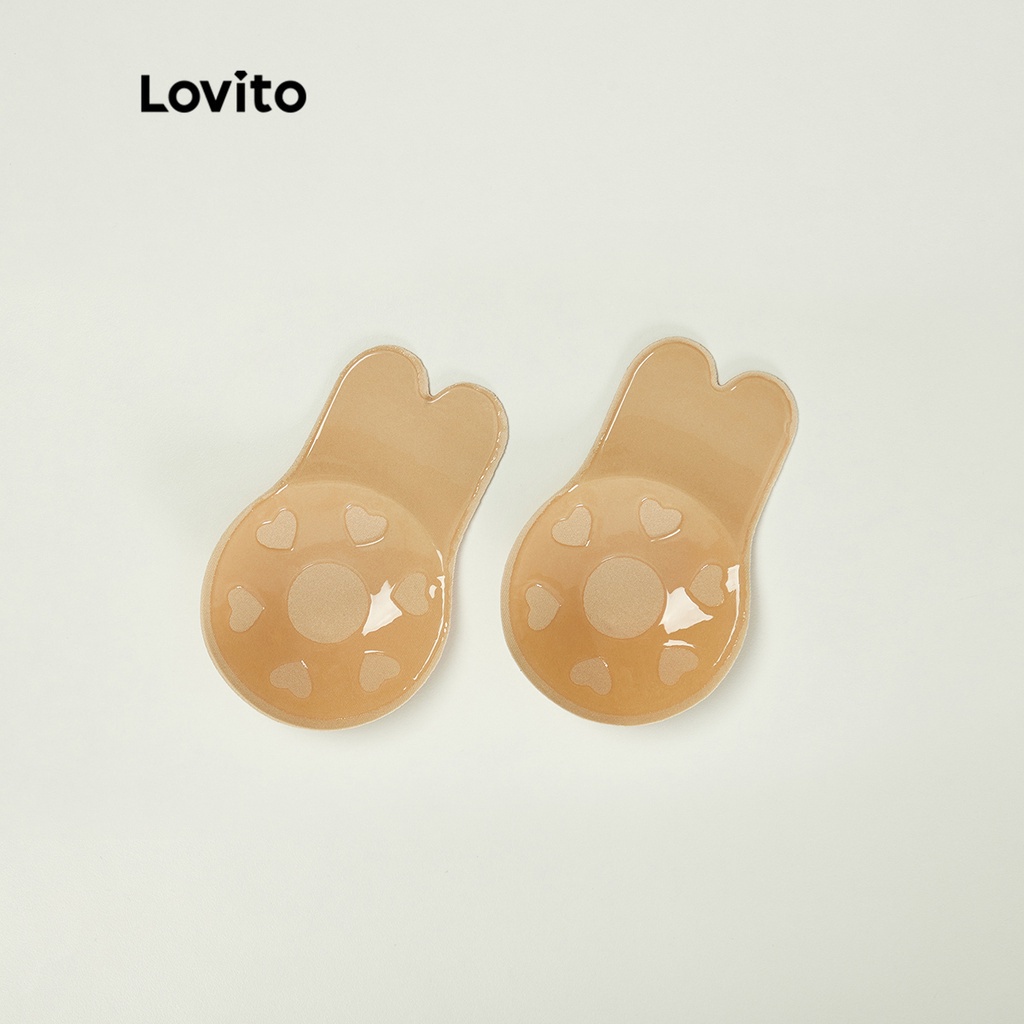 Miếng dán ngực Lovito màu trơn ôm dáng không co giãn thoải mái mặc hàng ngày L13X109 (màu đen / màu da) | WebRaoVat - webraovat.net.vn
