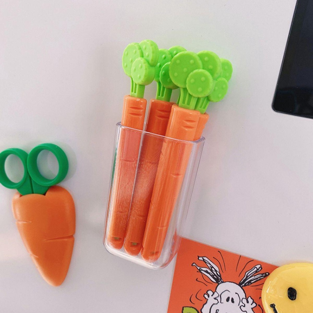 Kẹp Miệng Túi Thực Phẩm Bằng Nhựa Hình Củ Cà Rốt Dễ Thương