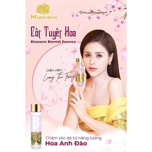 Tinh chất,srum cốt tuyết hoa magic skin cấp nước cân bằng độ ẩm cho da,xe khít lỗ chân lông, phục hồi làn da hư tổn,