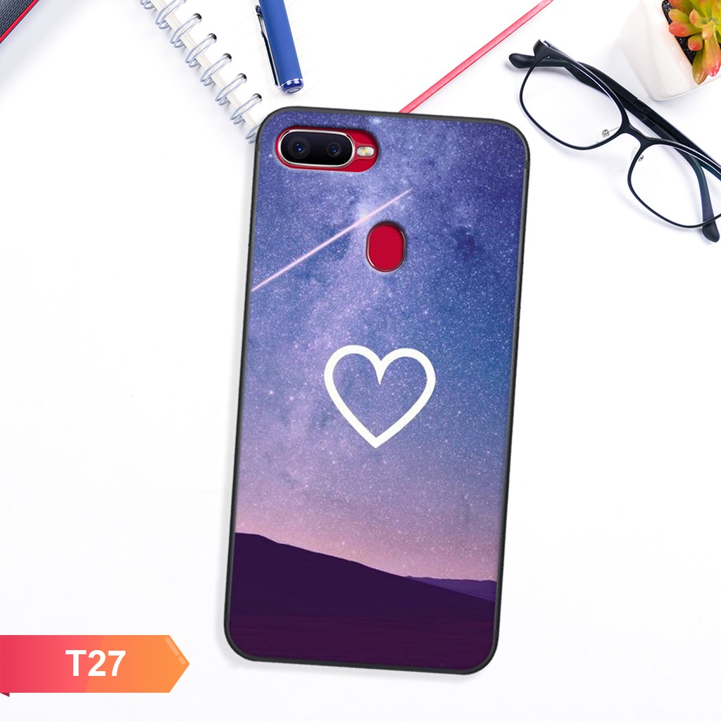 Ốp lưng Oppo F9 - Oppo A7 - Oppo A12 - Oppo A5S in hình trái tim đẹp