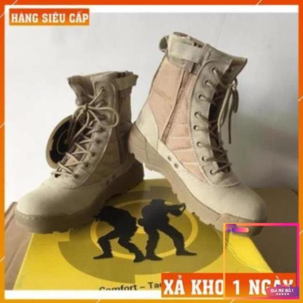 [FreeShip – Xả Kho 1 Ngày] Giày Quân Đội Lính Mỹ Giá Rẻ - Giày Boot Nam Chiến Thuật  -V1