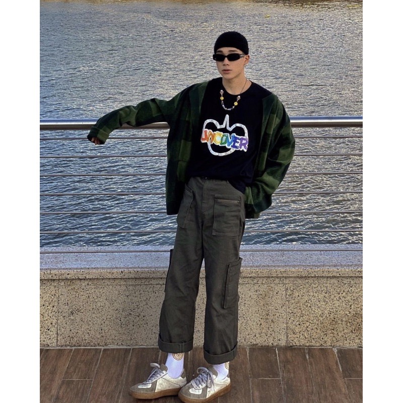 Tee basic đen Uncover chính hãng/Áo thun nam nữ