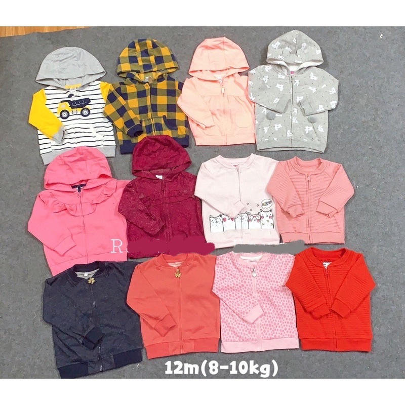 Áo khoác xuất dư mix hãng cho bé ❤️ Áo khoác nỉ da cá nỉ bông❤️ Size 0-5 Tuổi