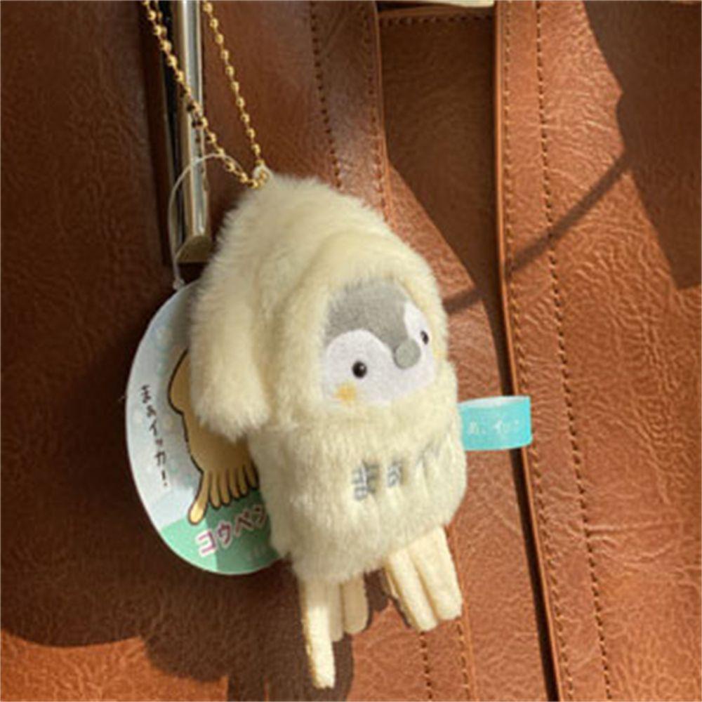 Đồ chơi nhồi bông Hình Chim Cánh Cụt Hoạt Hình 8CM Trang Trí Móc Khóa