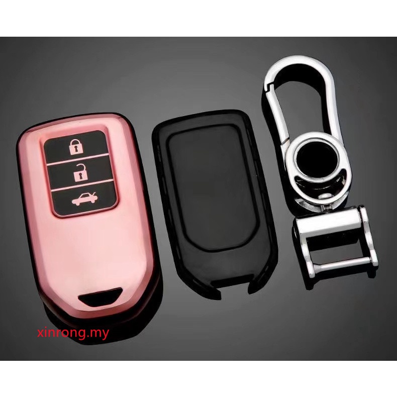 Vỏ TPU bảo vệ chìa khóa xe hơi Honda Civic City Accord CRV CR-V XR-V Odyssey Vezel Jade Crider