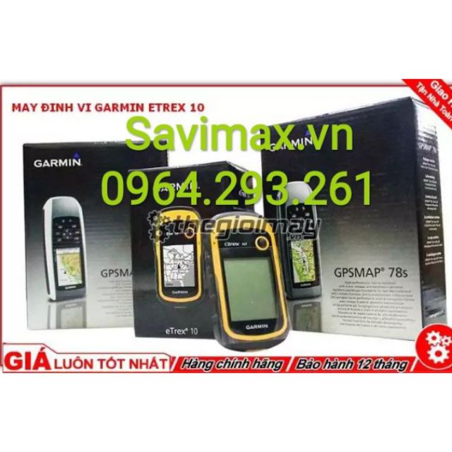 Máy đo diện tích đất rẫy, rừng, ruộng lúa, Garmin Etrex10, Máy định vị cầm tay GPS