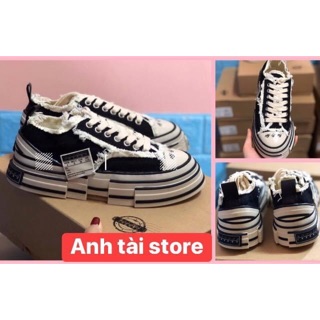 (⚡️Bản một một⚡️Tặng ful bok+tất+quà⚡️) Giày thể thao,sneakers nam nữ X.Vessel.l đế gỗ ép tăng chiều cao 4cm êm chân T19