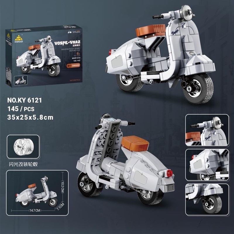 Đồ Chơi Lắp Ráp Mô Hình Xe Mô Tô Cho Bé Trai