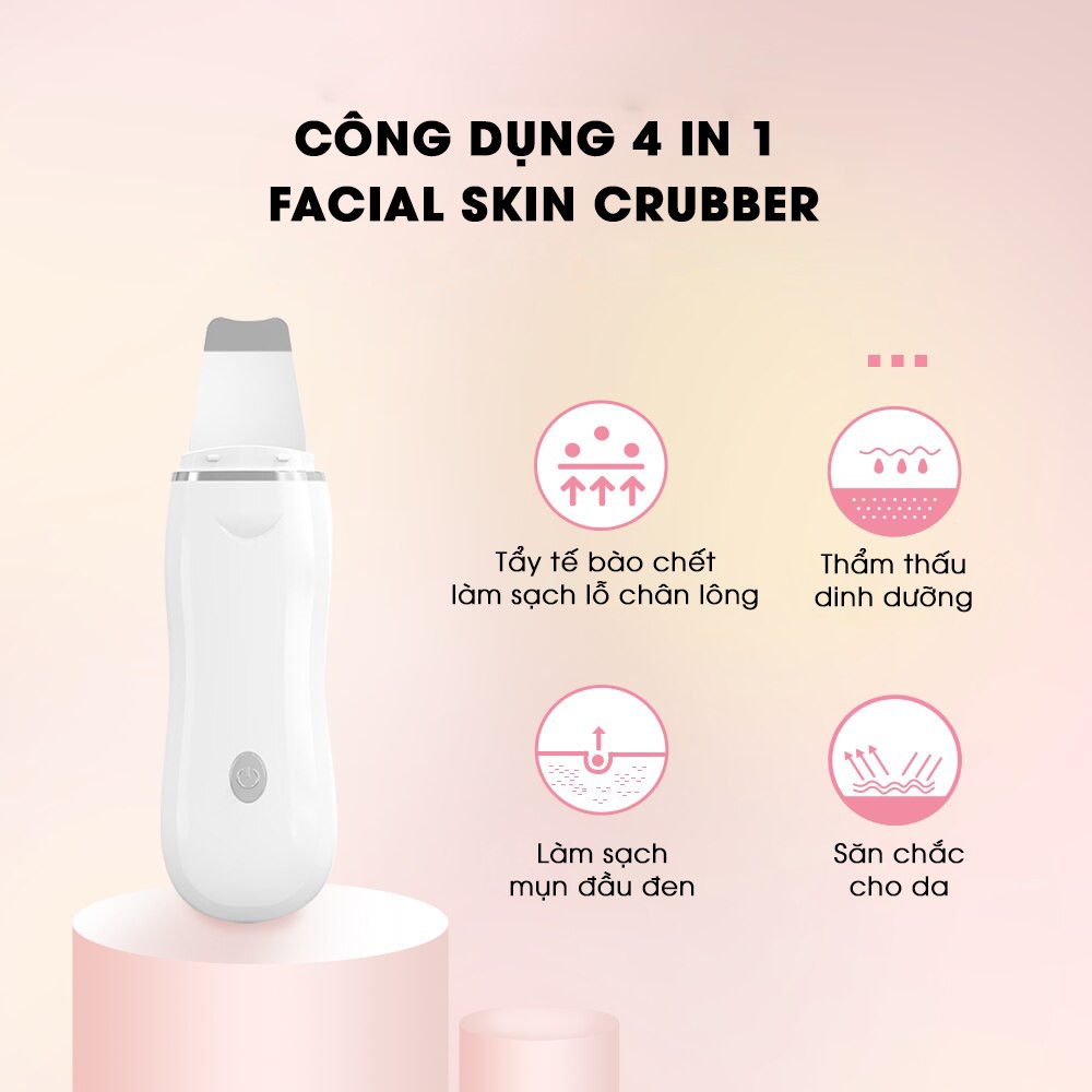 Máy cà sủi da mặt, tẩy tế bào chết, làm sạch sâu Facial Skin Scrubber