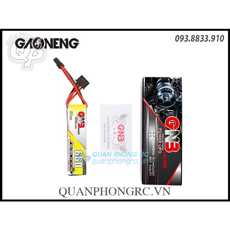 Pin GNB 660mAh 3S 90C 11.4V LiHV Battery