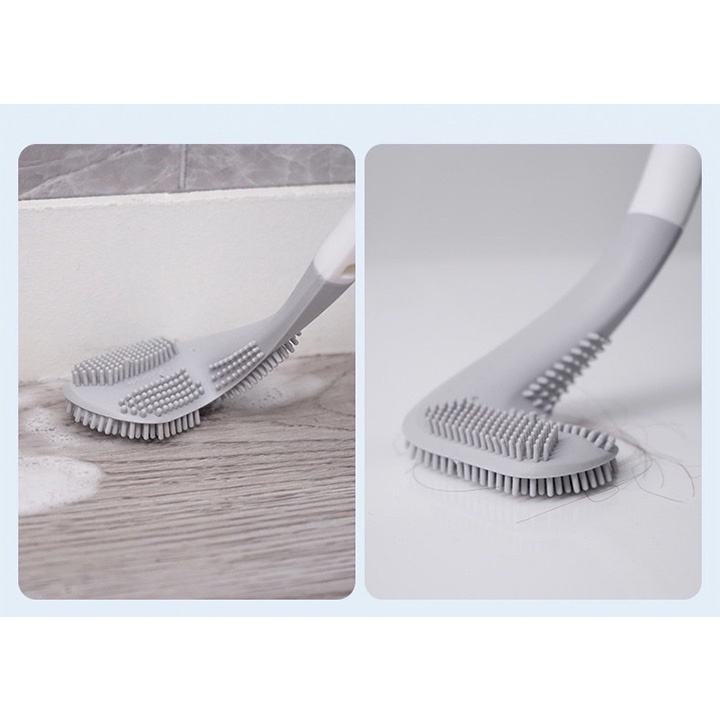 Cây Cọ Toilet Silicon Mẫu Mới 2023, Chổi Cọ Bồn Cầu Nhà Vệ Sinh Chất Liệu Silicon Siêu Bền