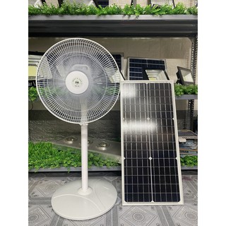 Quạt tích điện năng lượng mặt trời 40W [ Bảo hành 12 tháng] quạt đứng không chổi than,dùng liên tục 10h không cần sạc