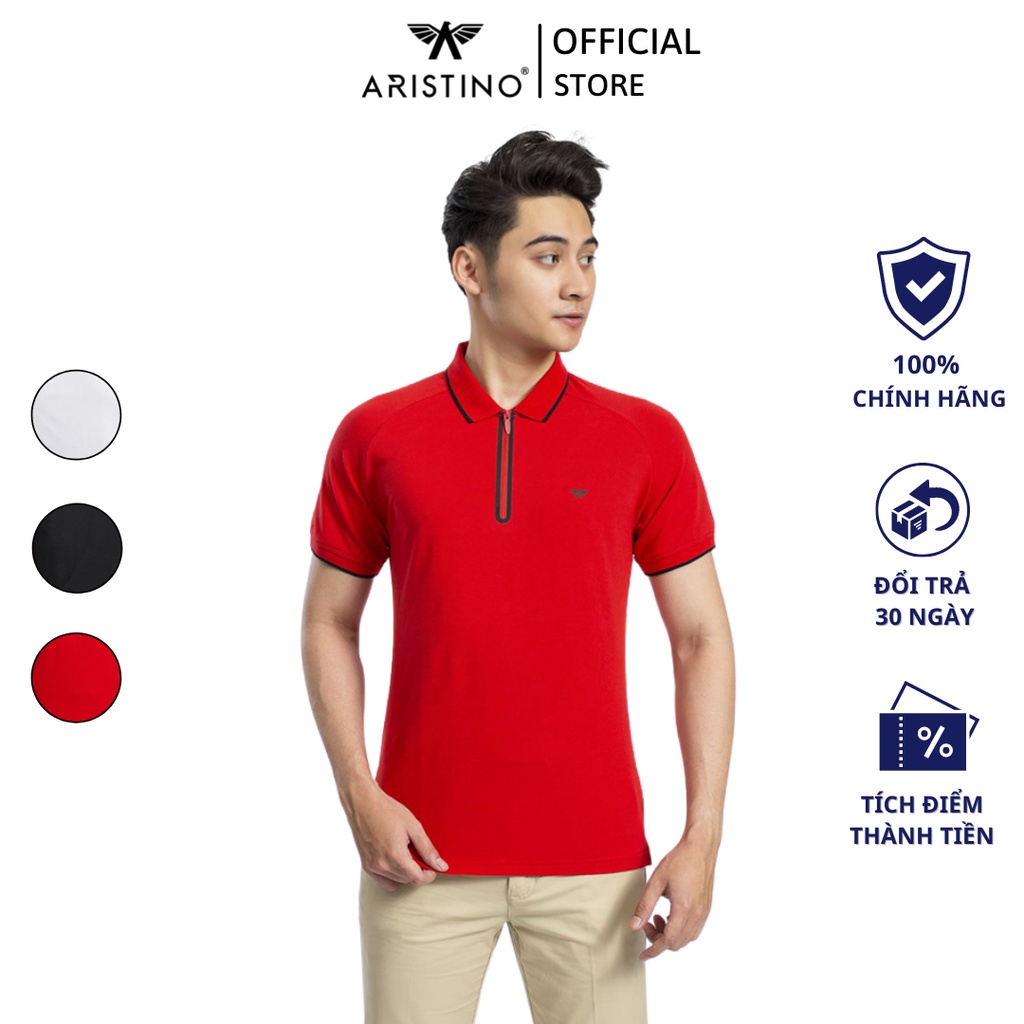 Áo Polo nam Aristino phom dáng slim fit ôm vừa vặn, trẻ trung và tôn dáng - APS038S9