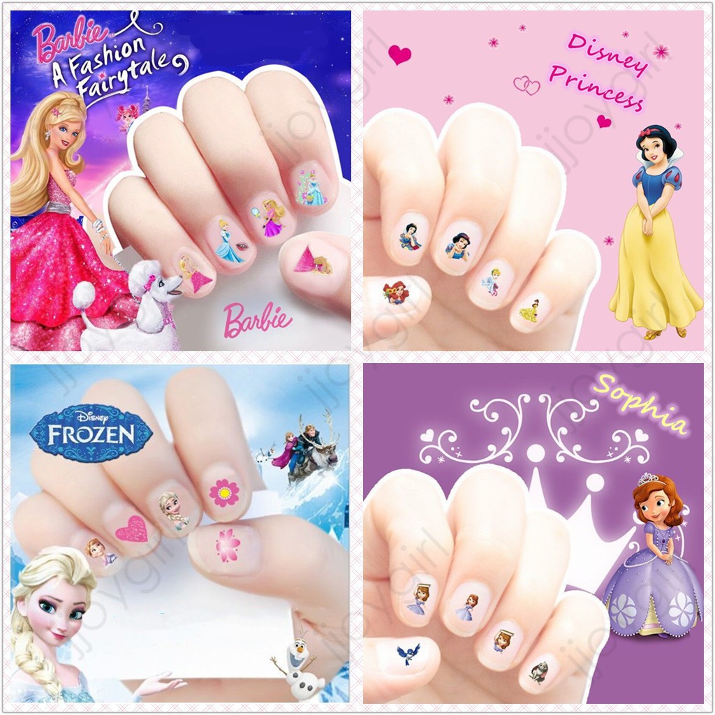 Miếng dán trang trí móng tay tự làm hình động vật hoạt hình dễ thương