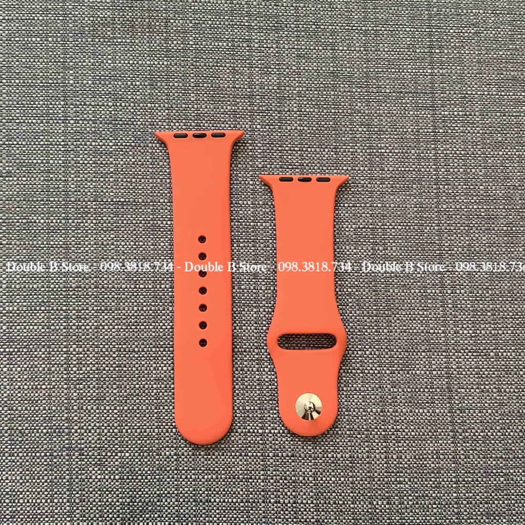DÂY ĐỒNG HỒ MÀU CAM CAO SU APPLE WATCH SPORT BANDS CAO CẤP FULL SIZE 1 2 3 4 5 6