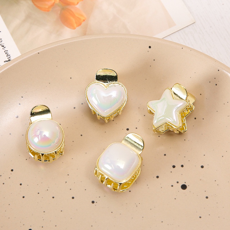 Kẹp Tóc Hình Ngôi Sao Năm Cánh Đính Ngọc Trai Dễ Thương 2022