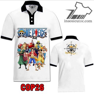 [SIÊU RẺ] ÁO THUN Team One Piece cổ bẻ đẹp giá siêu rẻ