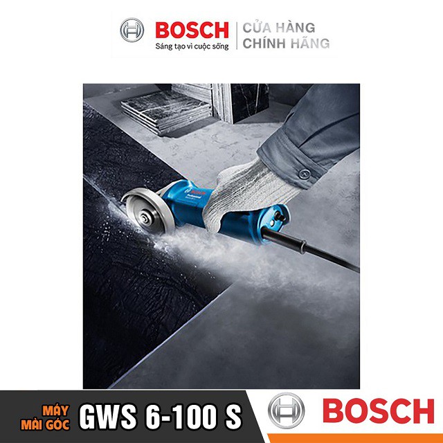 [CHÍNH HÃNG] Máy Mài Góc Bosch GWS 6-100 S (100MM-710W), Giá Đại Lý Cấp 1, Bảo Hành Tại Các TTBH Toàn Quốc