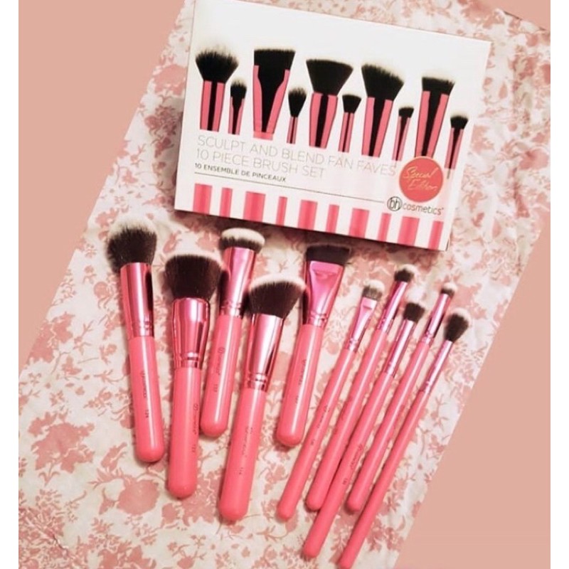 Bộ cọ BH Cosmetics Sculpt And Blend Fan Faves 10 Piece Brush Set