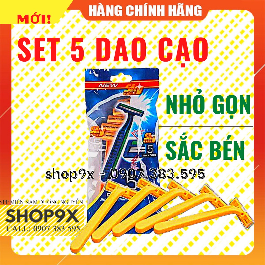 Bộ 5 Dao Cạo Râu Razors Lưỡi Kép