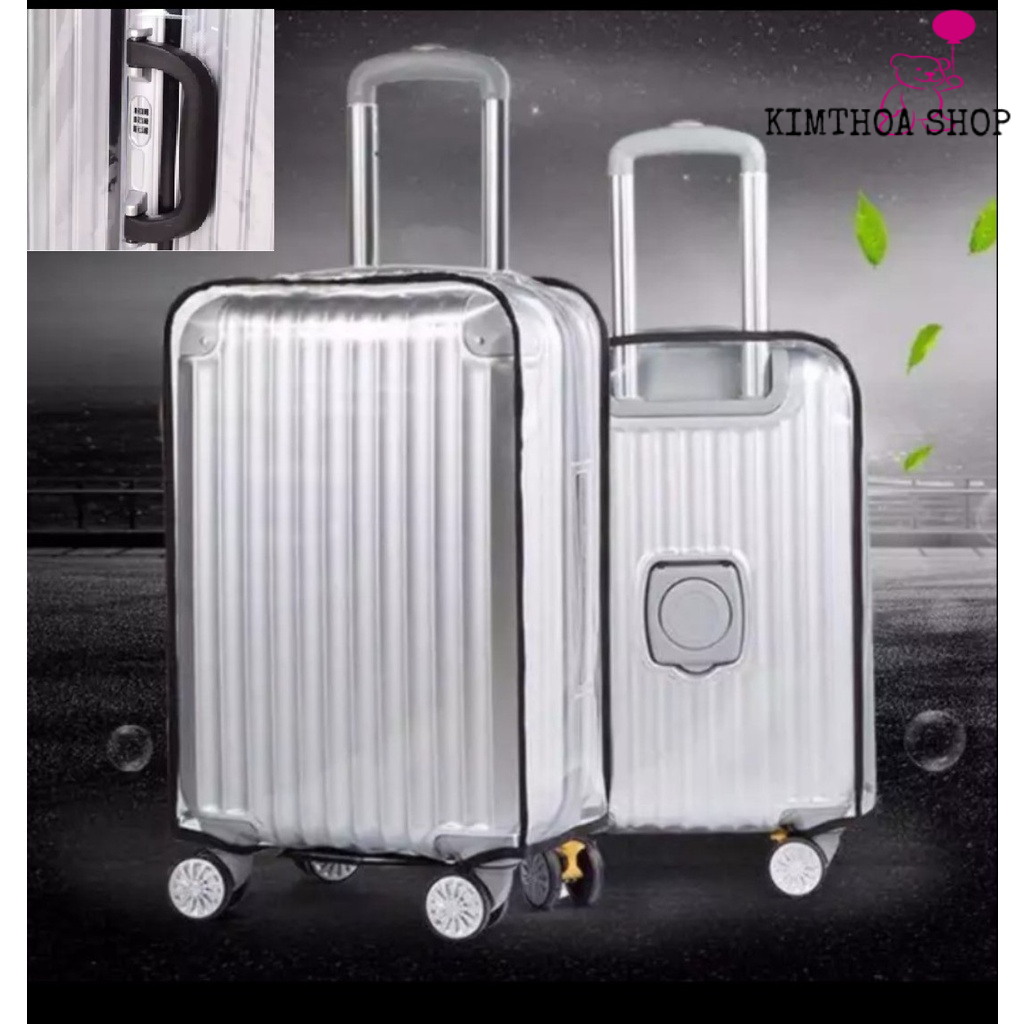 Bọc bảo vệ vali, áo trùm vali nhựa trong suốt chống trầy xước đủ size 20,22,24,26,28