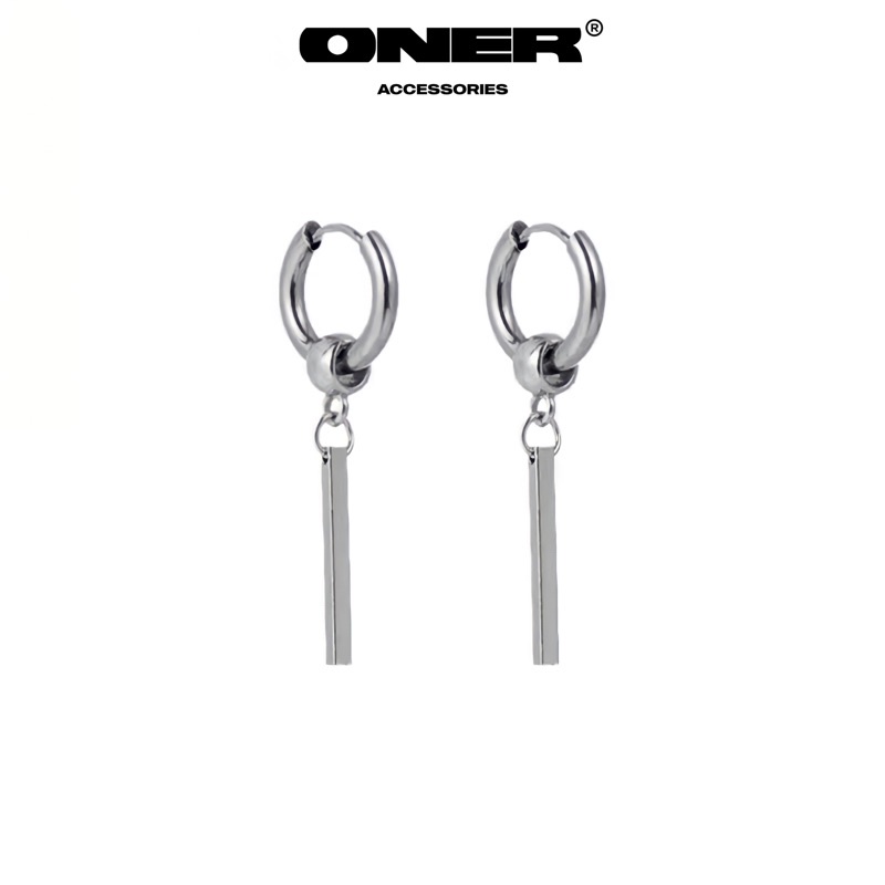 Khuyên tai ONER Thép Titan  "II Earrings"